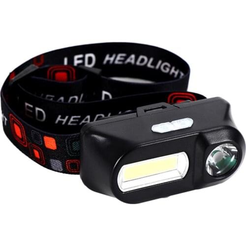 NEW Portable Head Wear LED COB Headlight Flashlight Lamp for Outdoor Hiking Camping