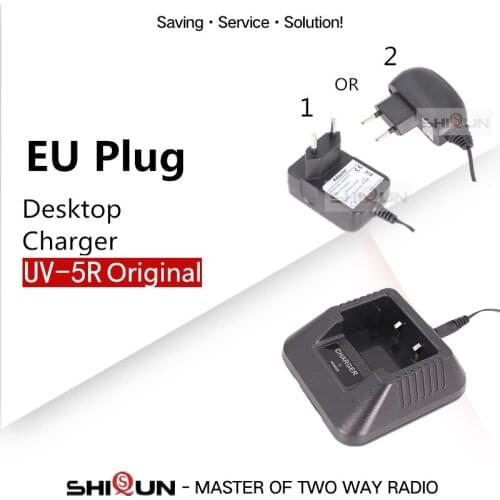 Original Baofeng Walkie Talkie UV-5R Battery charger EU US UK AU Adapter For UV-8HX UV-5RHX UV-5RA UV-5RE UV F8 DM-5R Plus radio