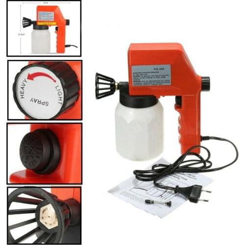 PG-350 EU Plug 220V 600ML 0.8mm Nozzle Universal Car Electric Spray Gun DIY Paint Spray Gun Sprayer Air Brush Painting Tools