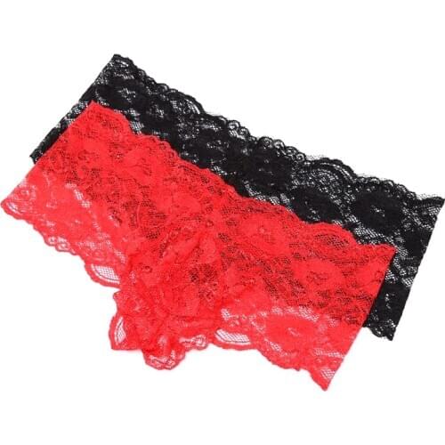 Sexy Lace Mens Floral Lace Briefs Jockstrap Pouch G-string Underwear Sissy Underpants