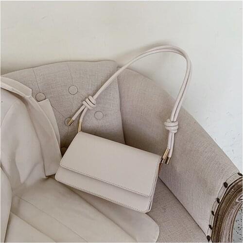 Summer Small PU Leather Bags for Women Handbag 2020 New Simple Solid Color Handbags Female Wild Shoulder Bag Travel Totes Sac