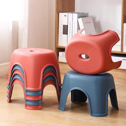Thick Plastic Small Chair Anti-Skid Low Stool Small Stool Household Bathroom Anti-Skid Stool