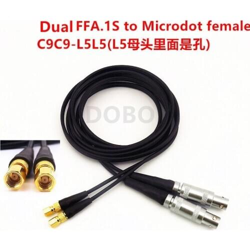 Ultrasonic Dual Crystal Probe Line Dual FFA.1S Microdot Female C9C9-L5L5 Flaw Detection M5