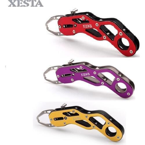 XESTA Portable New Fishing Grip Aluminum Alloy Fish Lip Grip Gripper Grabber Grip Fishing Tackle Tool high quality free shipping