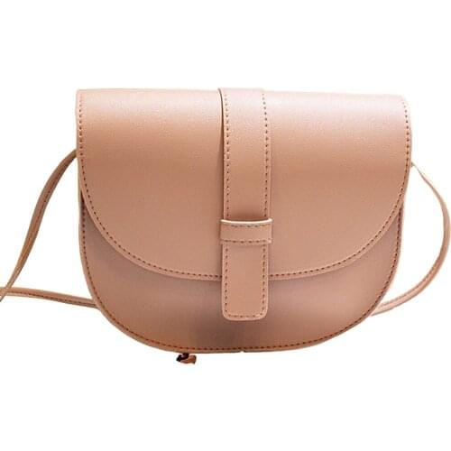 Women Solid Color Small Size Multipurpose Crossbody Bag Female PU Leather Casual Style Shoulder Bag Ladies Wear-resistant Bags