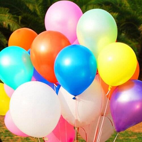 1.5g 2.5g 10Pcs Birthday Balloons Latex Helium Balloon Thickening Pearl Party Balloon Kid Child Toy Wedding Ballons