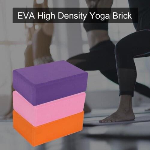 2Pcs Yoga Block High Density Stretching Aid EVA 180G Yoga Dance Training Aid Tool for Yoga Pilates Meditation Fitness Equipment