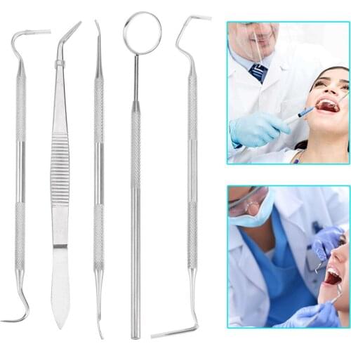5Pcs Professional Stainless Steel Dentist