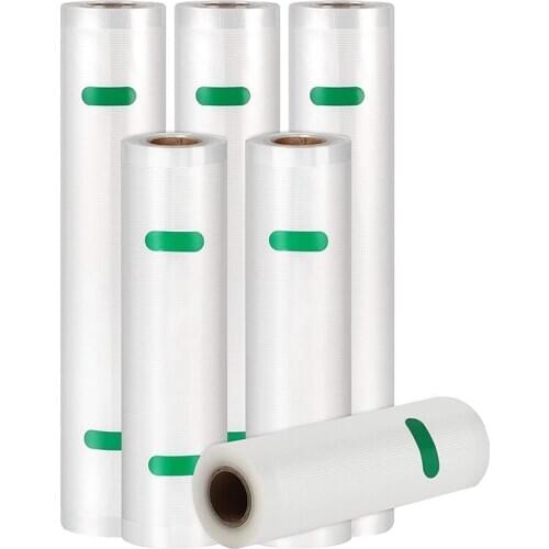 6 Rolls of Vacuum Sealed Bags for Food Preservation,Vacuum Commercial Grade Bags,for All Clamp Vacuum Sealing Machines
