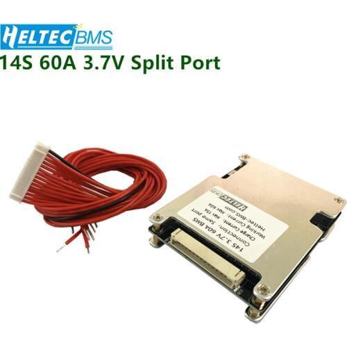 Wholesale14S 60A BMS Balance Board for 48V Electric bicycle and electric tools within 1200W