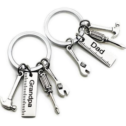 CIBOCIBO Silver Color Key Chain For Men Brand Designer keychain Creative Men Car Bag keyring Pendant Accessories Father Day Gift