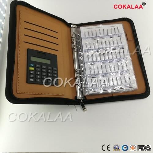 COKALAA new diamond bur sample book 210 models/pcs diamond bur catalog dental material dental lab equipment FG burs