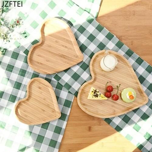 Wooden Fruit Tray Multigrade Wood Tea Tray Set European Style Home Decoration Snacks Salad Dried Fruit Dinner Plates Tableware