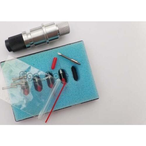 1 pc cutting blade holder for Graphtec CB15 silhouette cameo craftrobo + 3PCS 45 Degree + 2PCS 60 Degree vinyl cutter Blades