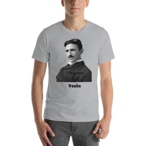 Tesla Tee Short Sleeve T Shirt Historic Tesla Photo T shirt Inventor t shirt Famous Person T shirt Tesla T shirt