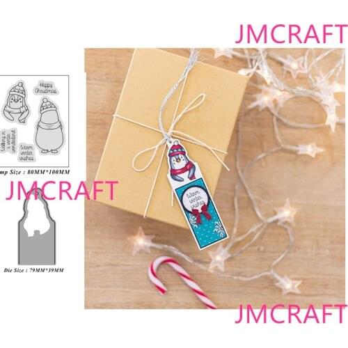 JMCRAFT New Baby Penguin Metal Cutting Dies Stencils Stamp for DIY Scrapbooking Photo Album Decorative Embossing Paper DIY Cards