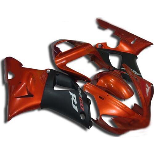 Motorcycle Fairing kit for YAMAHA YZFR1 00 01 YZF R1 2000 2001 YZF 1000 yzfr1 00 01 ABS Orange black Fairings set+7gifts YB09