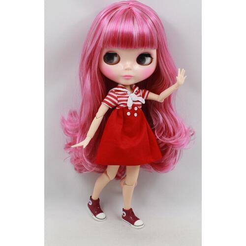 Joint body Nude Blyth Doll Mixed hair RRooSSEE