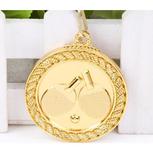 Table tenn medal School Sports Medal Gold Silver Bronze Motion, Honor Communication Ability/self-confidence Developing 5.0 cm