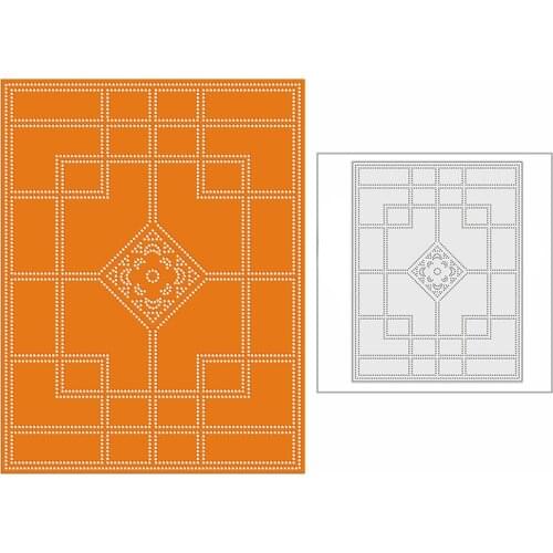 New 2021 Window Panel Template Metal Cutting Dies for DIY Scrapbooking Paper and Card Making Decorative Embossing Craft No Stamp