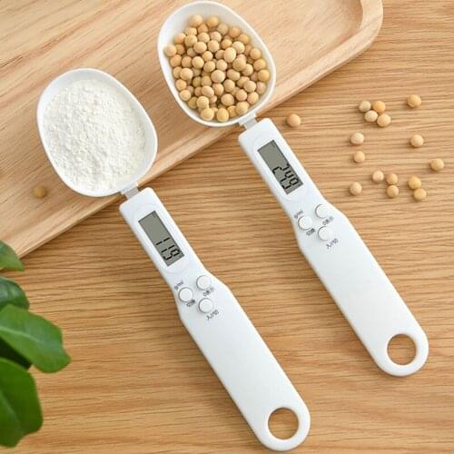 New 500g/0.1g Portable LCD Digital Kitchen Scale Measuring Spoon Gram Electronic Spoon Weight Volumn Food Scale New High Quality