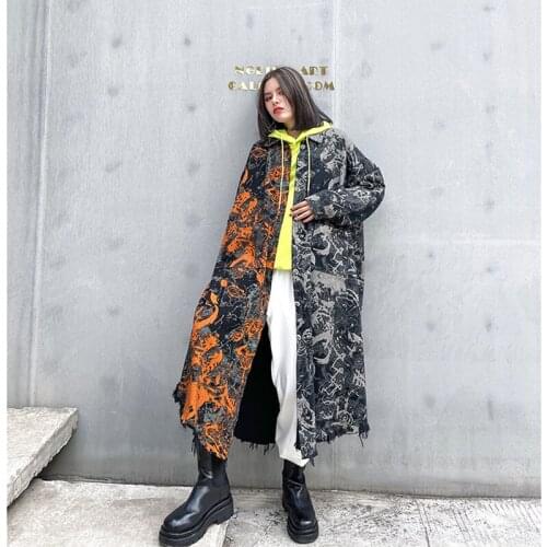 Coat Womens Windbreaker Womens Autumn Coat Trench Coat Womens Long Trench Asymmetrical Womens Trench Coat 2021 Korean Style