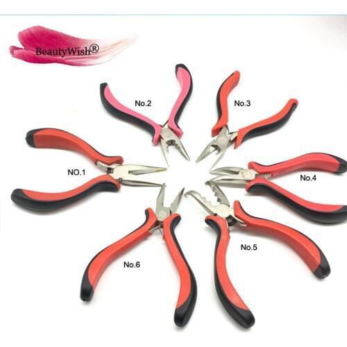 Multi Hair Plier Professional Tool for Pre-bond Hair Extensions 1Pc per lot Micro Ring Hair Extension Pliers & Pulling Hook Tool