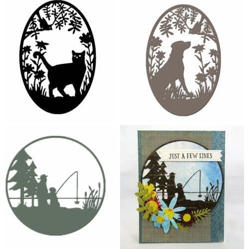 Natural Scene Frame Metal Cutting Dies Stencil For Scrapbooking Album Photo Paper Cards Making Crafts New 2019 Dies Decorative