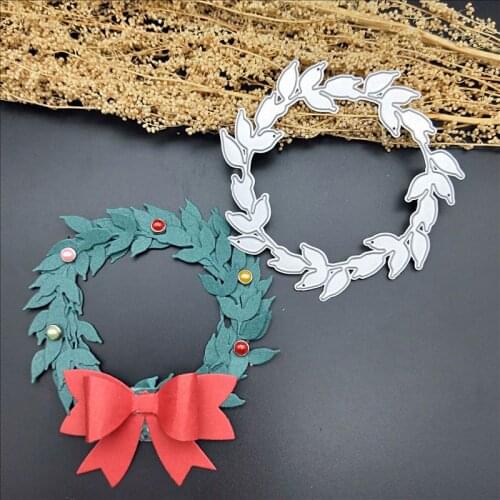 Christmas wreath dies scrapbooking die cuts Embossing Dies Cut Stencils Paper Photo Card Craft Decoration Crafts