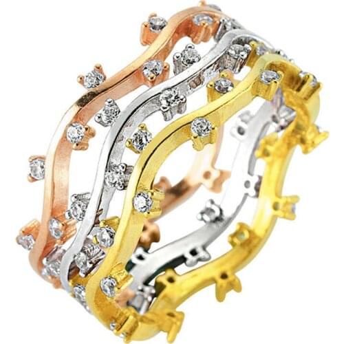 Tevuli 925 Sterling Silver Three-Piece Ladies Ring