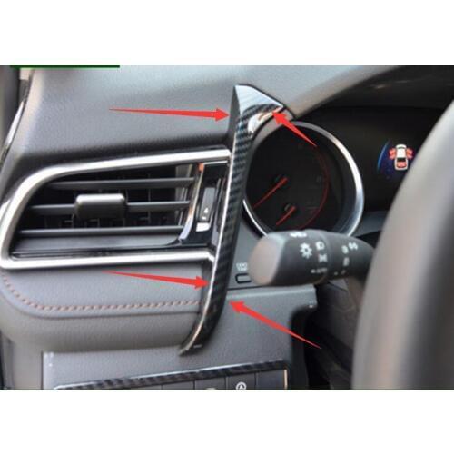 Interior front air outlet left decoration Carbon fiber decoration bright 2018 FOR Toyota Camry