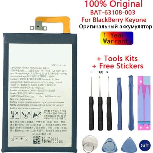 100% New Original 3440mAh Battery High Quality New BAT-63108-003 battery for BlackBerry KEYone Smartphone