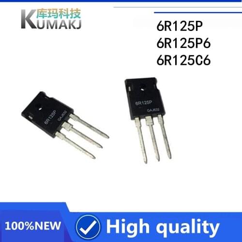 2PCS/LOT Field Effect Transistor 6R125P 6R125P6 6R125C6 IPW60R125CP TO-3P