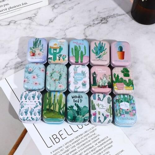 2pcs Vintage Cartoon Tin Box Sealed Jar Packing Boxes Jewelry, Candy Box Small Storage Cans Coin Earrings Headphones Gift Box