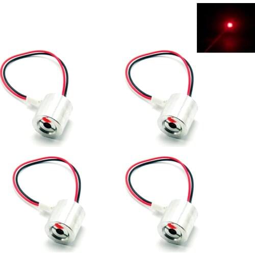 4pcs Mini 650nm 100mW Red Laser Diode Module 2.5V Dot Light