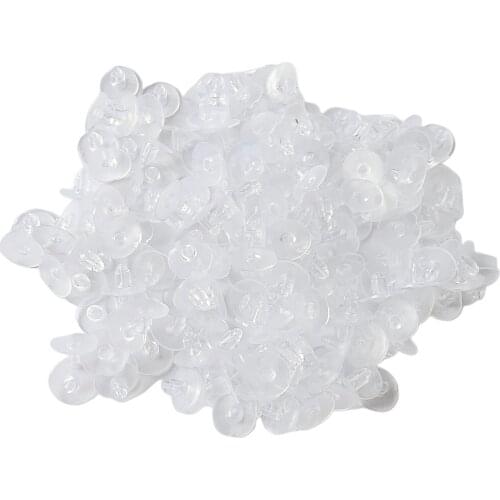 700pcs 6MM Soft Silicone Rubber Earring Back Stoppers For Stud Earrings DIY Jewelry Making Earring Findings Accessories