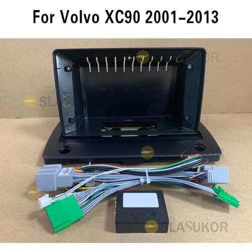 2 Din 9" Car Radio DVD GPS Frame For Volvo XC90 2001-2013 Dash Mount Kit No DVD Android Multimedia Player Accessories