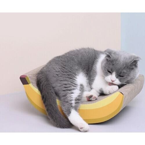 Banana Design Claws Care Pet Toys Scratching Protecting Furniture Post Toys Cat Scratcher Board Scratching Post Mat Toy
