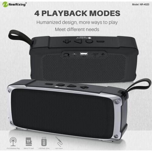 Wireless Bluetooth Speaker with Hook Strap Support TF Card FM Radio TWS Connection Outdoor Home Portable Subwoofer