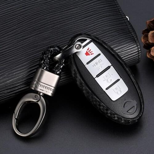 Carbon Fiber Shell Car Remote Key Cover Case For Nissan Qashqai J10 J11 X-Trail t31 t32 kicks Tiida Pathfinder Murano Note Juke