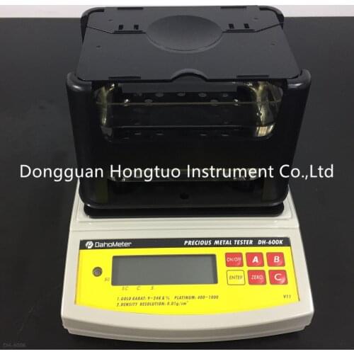 DH-600K Gold Density Gauge With Precious Metal Platinum Purity Testing Machine Free Shipping