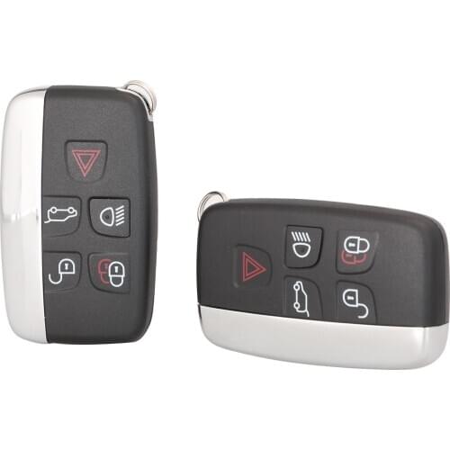 Kutery 10pcs/lot Buttons Remote Key Case Shell Cover For Land Rover Discovery 4 Rover Evoque Freelander For Jaguar XE