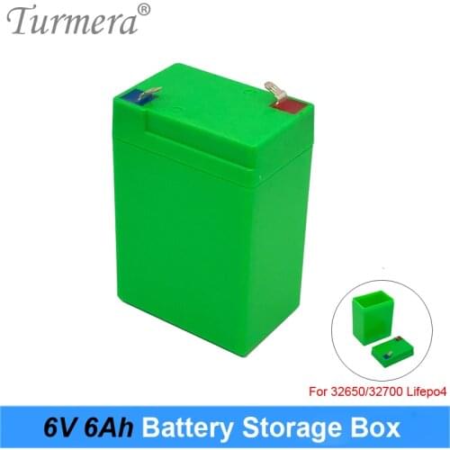 Turmera 6V 6AH Battery Storage Box Shell for Lifepo4 Battery Use Children Electric Car or Motorcycle Electronic Emergency Light