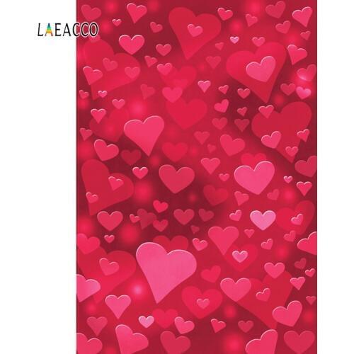 Laeacco Wall Decor Love Heart Valentines Day Wedding Ceremony Party Background Photography Customize Backdrops For Photo Studio