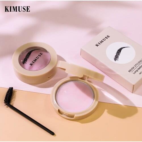 Hot Selling Kimuse Natural Eyebrow Wax Waterproof Lasting Wild Eyebrow Shaping Soap Makeup Eyebrow Cream Cosmetic Gift for Women