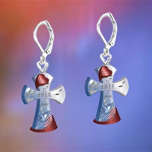 Trendy Earrings for Women Aesthetic Jewelry for Women Fashion Earrings Accessories for Women Popular Cross Earrings Couple Gifts