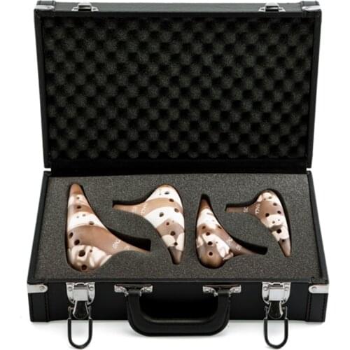 TNG Ocarina Four Pieces In One 12 Holes Musical Instruments Biscuit Firing handmade Dolomite Ceramic Professional Musique Taiwan