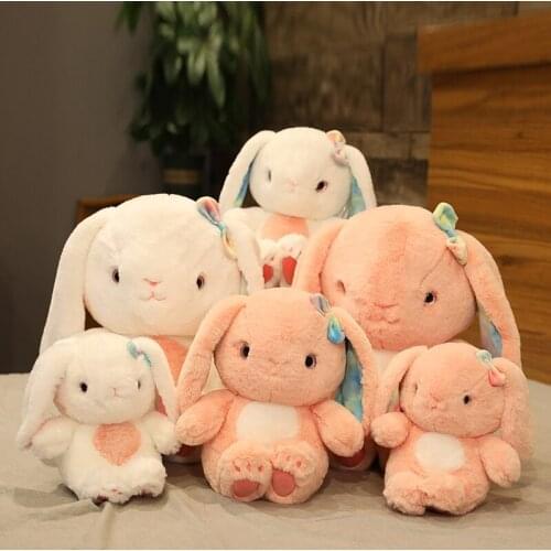 Soft Stuffed Animals Kids Long Ear bunny Rabbit Sleeping Cute Cartoon Plush Toy Stuffed Animal Dolls Children Birthday Gift