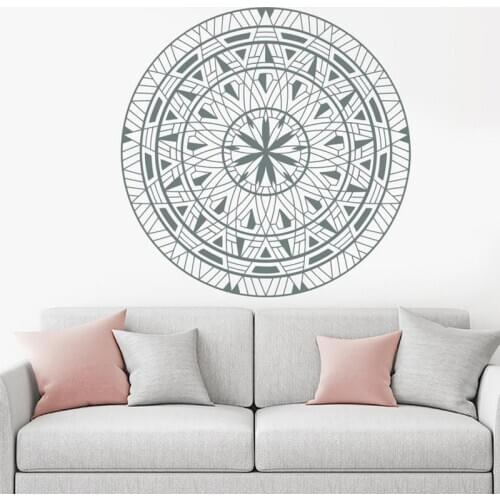Mandala Wall Decals Yoga Ganesh Decal Fashion Bedroom Decor Indian Pattern Boho Bohemian Sticker Mandala Wall Art A12-065