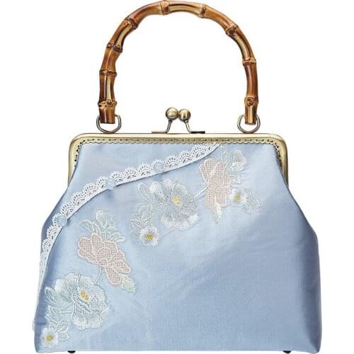 2021 Autumn New Cheongsam Antique Handbag Retro Womens Bag Handmade Dinner Bag China Style
